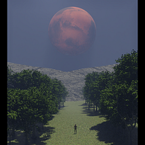 Man to mars. 3D, Digital Illustration, and 3D Design project by Damian Castañeda - 08.12.2022