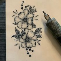 Mon projet du cours : Tatouage pour débutants. Tattoo Design project by Elo Btd - 08.15.2022