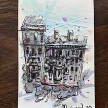 Mi proyecto del curso: Dibujo arquitectónico expresivo con marcadores de colores. Sketching, Drawing, Architectural Illustration, Sketchbook & Ink Illustration project by Anna Afinogenova - 08.15.2022