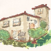 Meu projeto do curso: Desenho arquitetônico expressivo com marcadores coloridos. Sketching, Drawing, Architectural Illustration, Sketchbook & Ink Illustration project by João Cintra - 08.14.2022