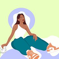 SNEAKERS GIRL / Mon projet du cours : Création de personnages originaux sur Procreate. Design de personagens, Ilustração digital, Pintura digital, e Desenho anatômico projeto de creations.lindsay - 11.03.2022
