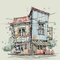 My project for course: Expressive Architectural Sketching with Colored Markers. Sketching, Drawing, Architectural Illustration, Sketchbook & Ink Illustration project by architectjasonco - 07.31.2022
