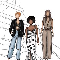 My project for course: Fashion Sketch Illustration. Een project van Traditionele illustratie,  Schetsen,  Modeontwerp, Digitale tekening y Mode-illustratie van Zuzana Holendová - 15.08.2022