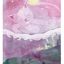 My project for course:  "The white cat's dream". Sketching, Drawing, Digital Illustration, Architectural Illustration, and Narrative project by Monika Jakavonytė - 08.14.2022
