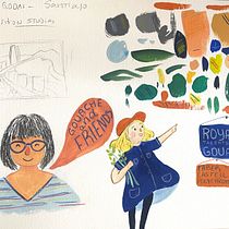 Mi proyecto del curso: Sketchbook pictórico en gouache. Un proyecto de Ilustración tradicional, Bocetado, Dibujo, Ilustración arquitectónica, Sketchbook y Pintura gouache de Franz Torrellas - 15.08.2022