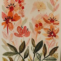 My project for course: Artistic Floral Watercolor: Connect with Nature. Ilustração tradicional, Pintura, Pintura em aquarela e Ilustração botânica projeto de Magda Cieslak - 16.08.2022