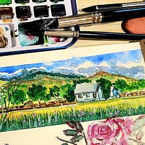 My project for course: Watercolor Travel Journal. Traditional illustration, Watercolor Painting, Architectural Illustration, and Sketchbook project by Magda Cieslak - 08.16.2022