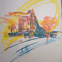 My project for course: Modern Urban Sketching Techniques with Mixed Media Ein Projekt aus dem Bereich Traditionelle Illustration, Malerei, Architektonische Illustration und Illustration mit Tinte von Magda Cieslak - 16.08.2022