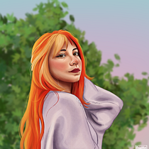 Mi proyecto del curso: Retratos digitales de fantasía con Photoshop. Traditional illustration, Drawing, Digital Illustration, Portrait Drawing, Digital Drawing, and Digital Painting project by Sandra J Cruz - 08.15.2022
