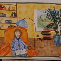 Sunny feeling. Un proyecto de Ilustración tradicional, Bocetado, Creatividad, Dibujo, Pintura a la acuarela, Sketchbook y Pintura gouache de Gerty Pau - 16.08.2022