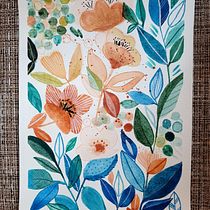 My project for course: Artistic Floral Watercolor: Connect with Nature. Ilustração tradicional, Pintura, Pintura em aquarela e Ilustração botânica projeto de Alina Pintea - 16.08.2022