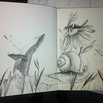 Il mio progetto del corso: Illustrazione su sketchbook con penna: sbaglia con stile. Esboçado, Desenho, Sketchbook e Ilustração com tinta projeto de Oscar Cossu - 16.08.2022