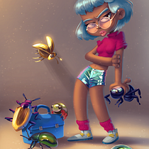 My project for course: Digital Painting for Characters: Color and Light. Ilustração tradicional, Design de personagens, Ilustração digital, e Pintura digital projeto de Anelia Tarpomanova - 15.08.2022