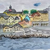 Mi proyecto del curso: Cuaderno de viaje en acuarela. Traditional illustration, Watercolor Painting, Architectural Illustration, and Sketchbook project by 96smmy78j2 - 08.16.2022