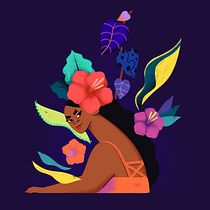 Meu projeto do curso: Ilustração flat com Photoshop. Traditional illustration, Digital Illustration, and Digital Painting project by thainan.designer - 08.16.2022