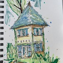My project for course: Expressive Architectural Sketching with Colored Markers. Sketching, Drawing, Architectural Illustration, Sketchbook & Ink Illustration project by Clint Williams - 08.19.2022