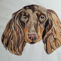 Mi proyecto del curso: Needle painting para principiantes. Embroider, Naturalistic Illustration, and Textile Design project by thaliar2000 - 08.13.2022