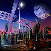 My project for course: Initiation to Concept Art: Designing the Future. Projekt z dziedziny Trad, c, jna ilustracja, Retuszowanie fotografii, Ilustracja c, frowa, Gr, komputerowe i Concept art użytkownika charlotte_capo - 17.08.2022