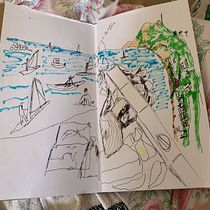 Mon projet du cours : Peinture acrylique pas à pas : créez des paysages incroyables. Traditional illustration, Painting, Acr, lic Painting, and Sketchbook project by Pascale Perrillat - 08.17.2022