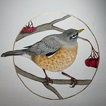 My project for course: Watercolor with Filigree and Metallic Details. Traditional illustration, Painting, Watercolor Painting, Botanical Illustration, Naturalistic Illustration, and Decorative Painting project by maureenpmoore - 08.17.2022
