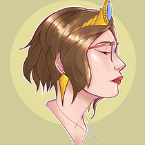 Meu projeto do curso: Retrato de personagens femininas com Procreate. Projekt z dziedziny Trad, c, jna ilustracja, Ilustracja c, frowa, R, sunek c i frow użytkownika Daniel Paulino - 18.08.2022