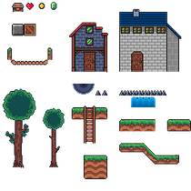 Mi proyecto del curso: Creación de escenarios pixel art para videojuegos. Un progetto di Animazione 2D, Animazione 3D, Videogiochi, Pixel art, Progettazione di videogiochi e Sviluppo di videogiochi di federicoibarrab - 18.08.2022