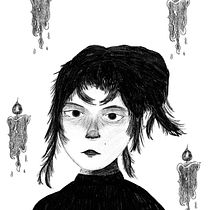 Mi proyecto del curso: Técnicas de dibujo tradicional con Procreate. Projekt z dziedziny Trad, c, jna ilustracja,  R, sunek, Ilustracja c, frowa, Portret, R, sunek c i frow użytkownika loveisnoise9 - 18.08.2022