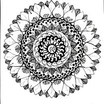 My project for course: The Art of Mandala Drawing: Create Geometric Patterns. Drawing, Ink Illustration, Sketching, Creativit, and Pencil Drawing project by Adriana Horak - 08.18.2022