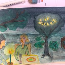 Mein Kursprojekt: Das Skizzenbuch als Erkundungsreise: Finde deinen Zeichenstil. Un proyecto de Ilustración tradicional, Bocetado, Creatividad, Dibujo, Pintura a la acuarela, Sketchbook y Pintura gouache de ansey - 18.08.2022