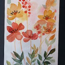 Mi proyecto del curso: Acuarela floral: conecta con la naturaleza. Ilustração tradicional, Pintura, Pintura em aquarela e Ilustração botânica projeto de Clara Sala - 18.08.2022