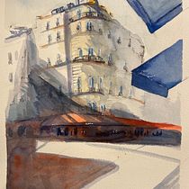 Mi proyecto del curso: Dibujo arquitectónico con acuarela y tinta. Sketching, Drawing, Watercolor Painting, Architectural Illustration, Sketchbook & Ink Illustration project by regiemix - 08.18.2022