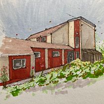 My project for course: Expressive Architectural Sketching with Colored Markers. Sketching, Drawing, Architectural Illustration, Sketchbook & Ink Illustration project by Tim - 08.13.2022