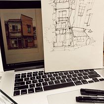 My project for course: Expressive Architectural Sketching with Colored Markers. Sketching, Drawing, Architectural Illustration, Sketchbook & Ink Illustration project by Алла Ильина - 08.19.2022