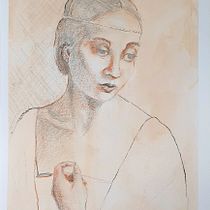 Mein Kursprojekt: Klassisches Porträtzeichnen mit den Mitteln der Renaissance . Fine Arts, Sketching, Drawing, Portrait Drawing, Realistic Drawing, and Artistic Drawing project by Tina Stolz - 08.19.2022