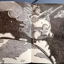 My project for course: Basic Principles of Drawing People from Imagination. Traditional illustration, Fine Arts, Sketching, Pencil Drawing, Drawing, Artistic Drawing, and Figure Drawing project by Nick Wagner - 08.19.2022