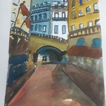 Mi proyecto del curso: Representación arquitectónica en acuarela. Un projet de Illustration traditionnelle, Esquisse , Dessin, Aquarelle, Illustration architecturale , et Carnet de croquis de Mariano Garcia - 20.08.2022