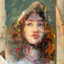 My project for course: Contemporary Oil Portraiture Ein Projekt aus dem Bereich Traditionelle Illustration, Bildende Künste, Malerei und Ölmalerei von amyg0691 - 20.08.2022