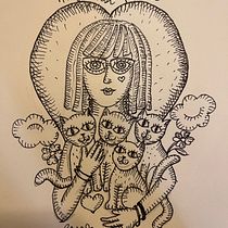 Il mio progetto del corso: Illustrazione artistica: disegna il tuo immaginario. Traditional illustration, Painting, Creativit, Pencil Drawing, and Drawing project by Ina Uzzanu - 08.21.2022