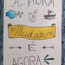 Meu projeto do curso: Lettering criativo: desenhe palavras com estilo. Lettering, H, and Lettering project by cdoc_aline - 08.18.2022