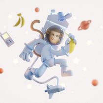 3D character with Blender . 3D, Design de personagens, Modelagem 3D, Design de personagens 3D, e 3D Design projeto de Mara Guerra - 21.08.2022