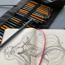 Il mio progetto del corso: Sketchbook fantastico: disegna personaggi con l'immaginazione. Traditional illustration, Creativit, Drawing, and Sketchbook project by Alessandro Paderi - 08.21.2022