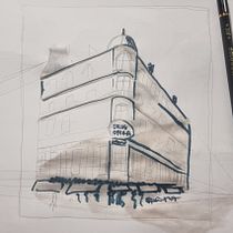 My project for course: Architectural Sketching with Watercolor and Ink. Sketching, Drawing, Watercolor Painting, Architectural Illustration, Sketchbook & Ink Illustration project by Nevena - 08.22.2022