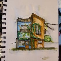 My final product for the Course and a second sketch from reference.. Sketching, Drawing, Architectural Illustration, Sketchbook & Ink Illustration project by lovelessdaydreamer - 08.22.2022