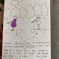 Mon projet du cours : Journal intime illustré : pratiquez au quotidien la pleine conscience. Fine Arts, Sketching, Creativit, Drawing, and Sketchbook project by au_ouistiti - 08.22.2022