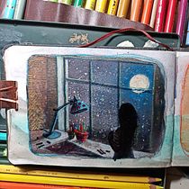 My project for course: Exploratory Sketchbook: Find Your Drawing Style. Un proyecto de Ilustración tradicional, Bocetado, Creatividad, Dibujo, Pintura a la acuarela, Sketchbook y Pintura gouache de ilaria_8 - 22.08.2022