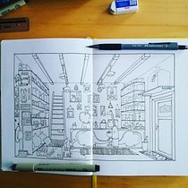 Mój projekt z kursu: Sztuka szkicowania: przekształć szkice w dzieła sztuki Ein Projekt aus dem Bereich Traditionelle Illustration, Bleistiftzeichnung, Zeichnung und Sketchbook von owadomorek - 22.08.2022