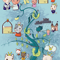 Mijn project van de cursus: Verhaalillustratie in kawaii-stijl. Traditional illustration, Character Design, Digital Illustration, and Manga project by elianereehuis - 08.22.2022