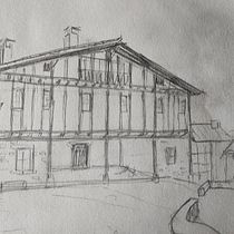 Mi proyecto del curso: Dibujo arquitectónico con acuarela y tinta. Sketching, Drawing, Watercolor Painting, Architectural Illustration, Sketchbook & Ink Illustration project by adarave - 08.22.2022