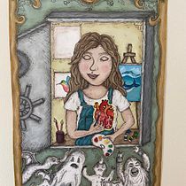 Mi proyecto del curso: Ilustración artística: dibuja tu imaginario: "El corazón brilla donde se cuidan los sueños". Traditional illustration, Painting, Creativit, Pencil Drawing, Drawing, and Animated Illustration project by palochocolate - 07.31.2022