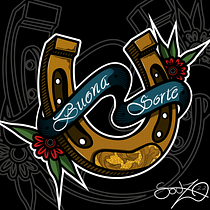 Buona Sorte. Ilustração tradicional, Ilustração vetorial e Ilustração digital projeto de Gabriel Souza - 20.08.2022